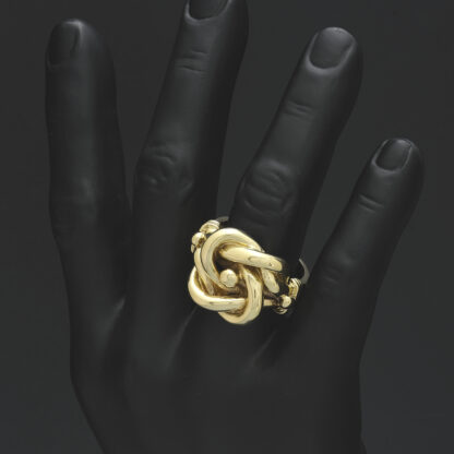 9ct Yellow Gold Knot Ring - Image 4