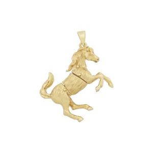 9ct Yellow Gold Horse Pendant