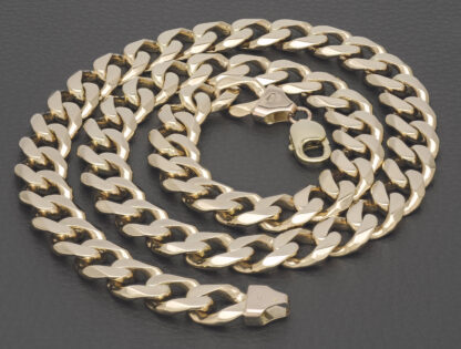 9ct Rose Gold Curb Chain 25.5" 13mm - Image 5