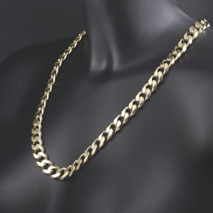 9ct Rose Gold Curb Chain 25.5" 13mm - Image 4