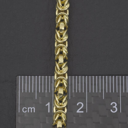 18ct Yellow Gold Byzantine Chain 18" 4mm - Image 4