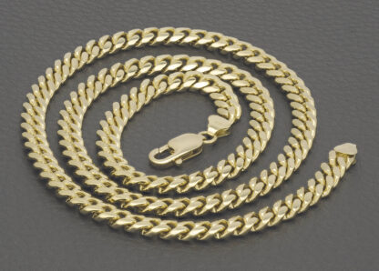 18ct Yellow Gold Cuban Chain 22" 6mm - Image 2