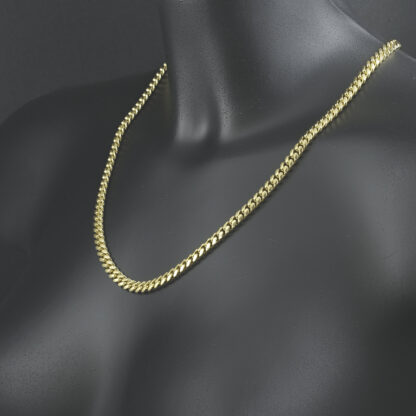 18ct Yellow Gold Cuban Chain 22" 6mm - Image 4