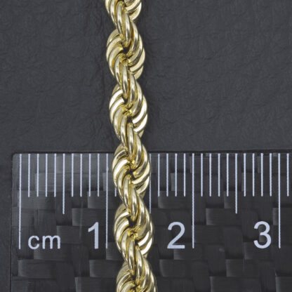 9ct Yellow Gold Rope Chain 31" 4.5mm - Image 5