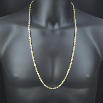 9ct Yellow Gold Rope Chain 31" 4.5mm - Image 4