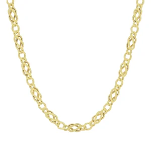 9ct Yellow Gold Fancy Link Chain 20.5&#8243; 5mm