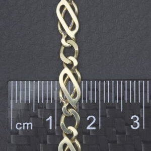 9ct Yellow Gold Fancy Link Chain 20.5″ 5mm