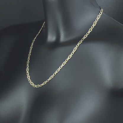 9ct Yellow Gold Fancy Link Chain 20.5" 5mm - Image 3