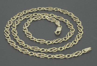 9ct Yellow Gold Fancy Link Chain 20.5" 5mm - Image 2