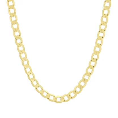 9ct Yellow Gold Curb Chain 20" 5mm