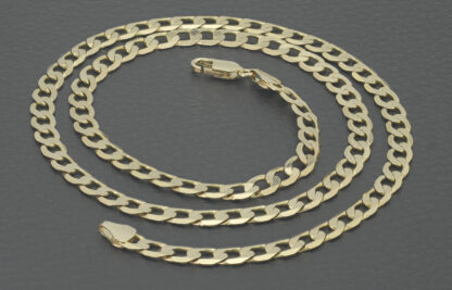 9ct Yellow Gold Curb Chain 20" 5mm - Image 2