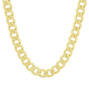 9ct Yellow Gold Curb Chain 22&#8243; 8.5mm