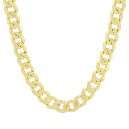 9ct Yellow Gold Curb Chain 22" 8.5mm