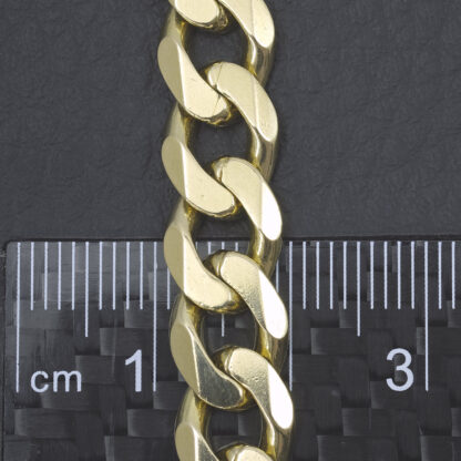 9ct Yellow Gold Curb Chain 22" 8.5mm - Image 4