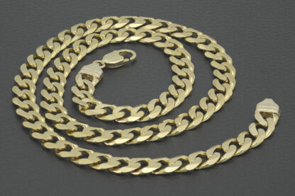 9ct Yellow Gold Curb Chain 22" 8.5mm - Image 2