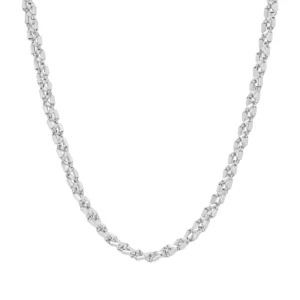 9ct White Gold Fancy Link Chain 18.5&#8243; 3mm