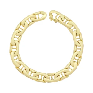 14ct Yellow Gold Marina Bracelet 9&#8243; 10.5mm