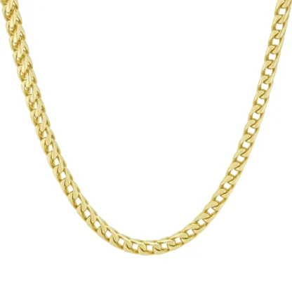 9ct Yellow Gold Franco Chain 25" 3.5mm