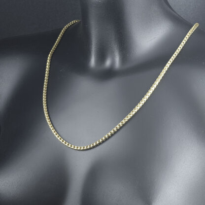 9ct Yellow Gold Franco Chain 25" 3.5mm - Image 3