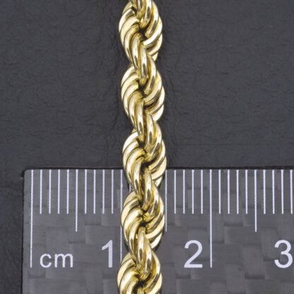 9ct Yellow Gold Rope Chain 25" 5mm - Image 5