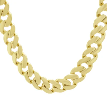 9ct Yellow Gold Cuban Chain 26" 13.5mm