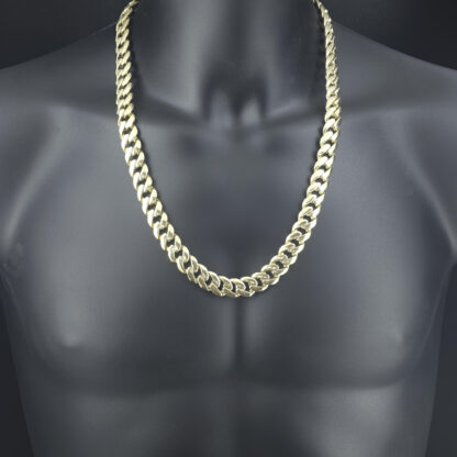 9ct Yellow Gold Cuban Chain 26" 13.5mm - Image 3