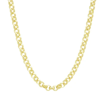 9ct Yellow Gold Belcher Chain 22" 5mm