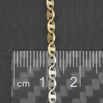 9ct Tri-Colour Gold Marina Chain 28" 3mm - Image 3