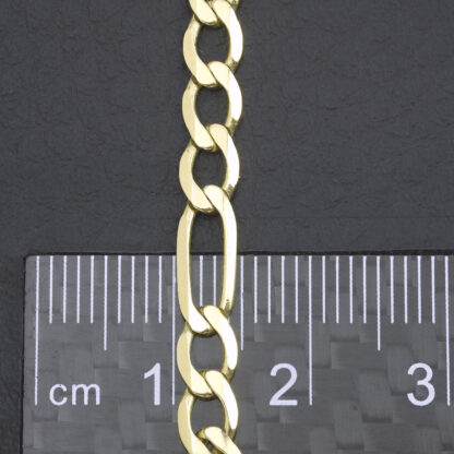 9ct Yellow Gold Figaro Chain 20" 4.5mm - Image 3