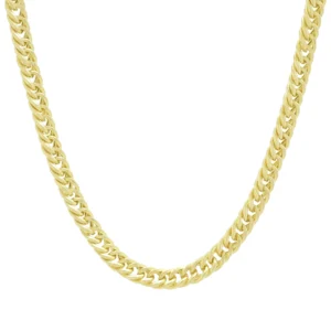 9ct Yellow Gold Fancy Curb Chain 18&#8243;