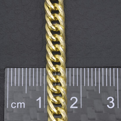 9ct Yellow Gold Fancy Curb Chain 18" - Image 3