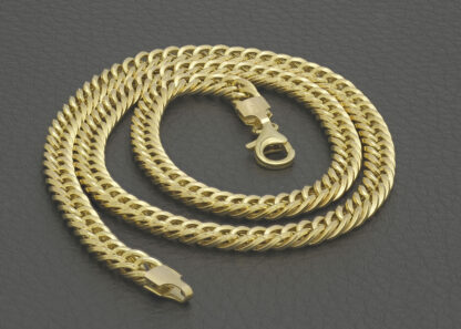 9ct Yellow Gold Fancy Curb Chain 18" - Image 2