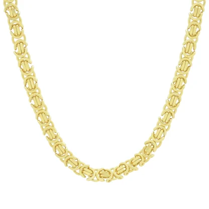 9ct Yellow Gold Byzantine Chain 20" 6mm