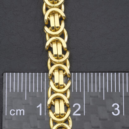 9ct Yellow Gold Byzantine Chain 20" 6mm - Image 3