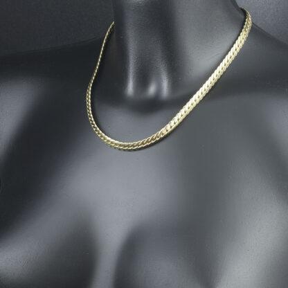 18ct Yellow Gold Cuban Chain 17.5" 7mm - Image 4