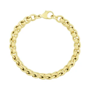 9ct Yellow Gold Roller Ball Bracelet 7.5&#8243; 7.5mm