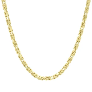 14ct Yellow Gold Byzantine Chain 20&#8243; 3mm