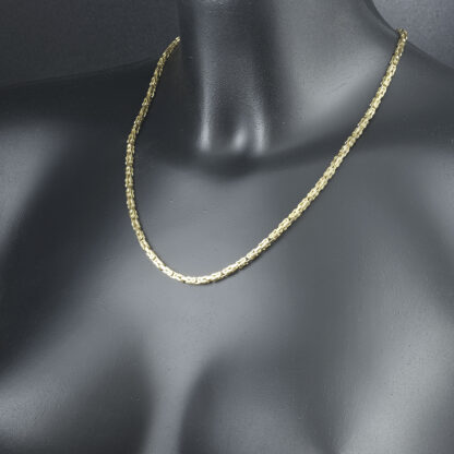 14ct Yellow Gold Byzantine Chain 20" 3mm - Image 2