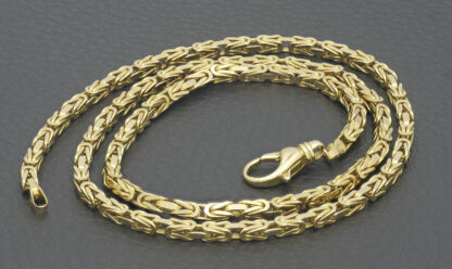 14ct Yellow Gold Byzantine Chain 20" 3mm - Image 4