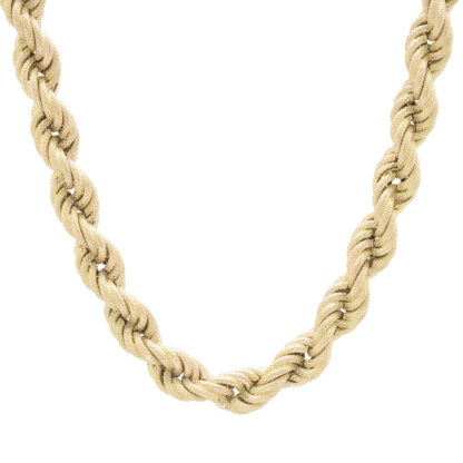 9ct Yellow Gold Rope Chain 28" 8mm