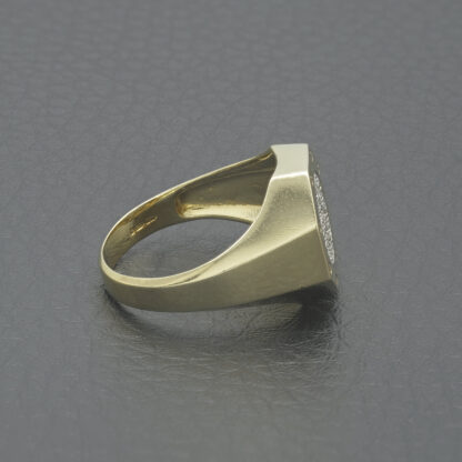 9ct Yellow Gold Gemstone Signet Ring - Image 3