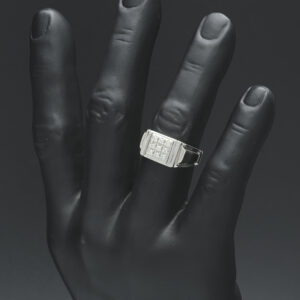 18ct White Gold 0.20ct Diamond Signet Ring