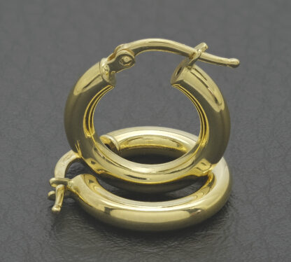 18ct Yellow Gold Hoop Earrings - Image 2