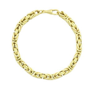 9ct Yellow Gold King Bracelet 8.5&#8243; 6mm