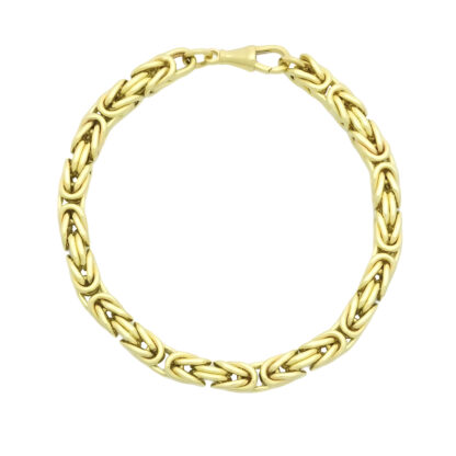 9ct Yellow Gold King Bracelet 8.5" 6mm