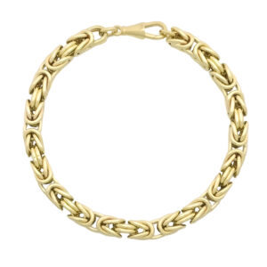 9ct Yellow Gold King Bracelet 8.5&#8243; 6mm