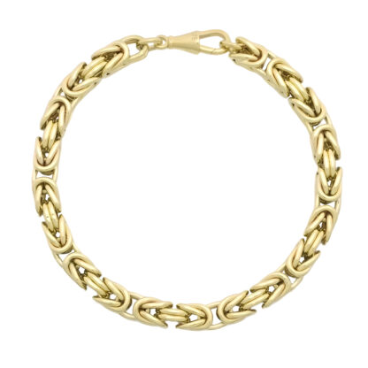 9ct Yellow Gold King Bracelet 8.5" 6mm