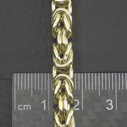 9ct Yellow Gold King Bracelet 8.5" 6mm - Image 4