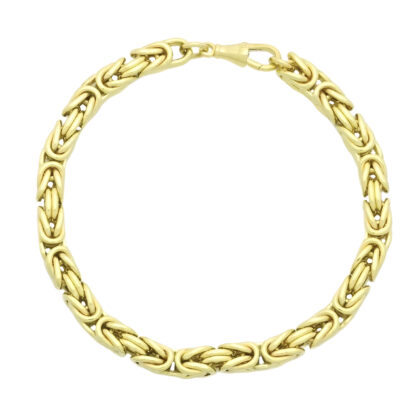 9ct Yellow Gold King Bracelet 9" 6mm