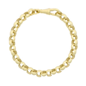 9ct Yellow Gold Belcher Bracelet 6&#8243; 6mm